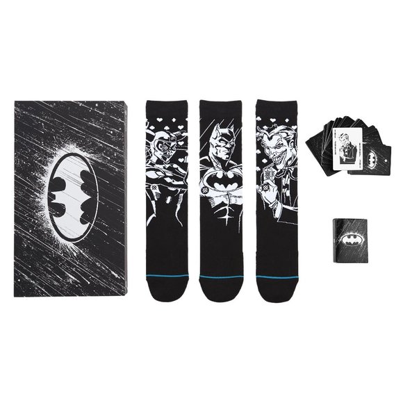 SOLD! // STANCE - BATMAN CREW SOCKS BOX SET LARGE | NWT - Picture 1 of 9